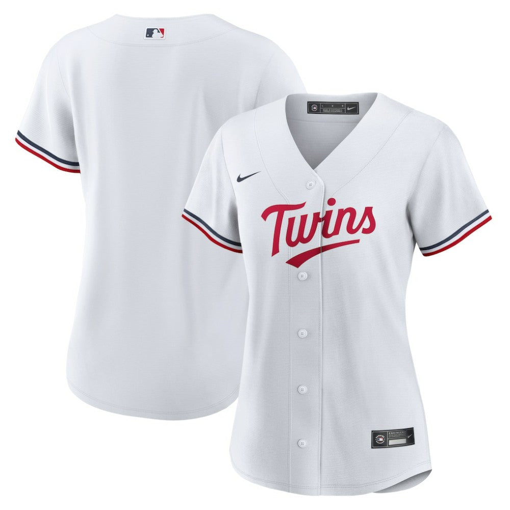 MLB Minnesota Twins Nike Women's Home Replica Team Logo Jersey - White