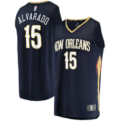 NBA Jose Alvarado New Orleans Pelicans Fast Break Replica Jersey - Icon Edition - Navy