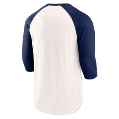 Detroit Tigers Fanatics Backdoor Slider Raglan 3/4-Sleeve T-Shirt - White/Navy T-shirts