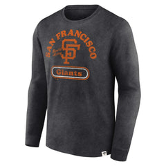San Francisco Giants Fanatics Circus Catch Long Sleeve T-Shirt - Charcoal T-shirts