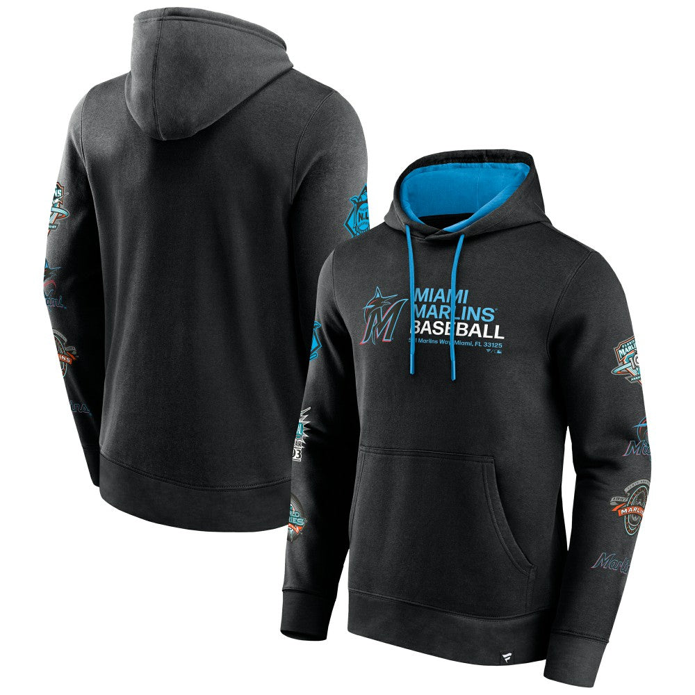 Miami Marlins Fanatics Extra Innings Hoodie - Black Hoodies