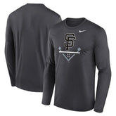 San Francisco Giants Nike Icon Legend Performance Long Sleeve T-Shirt - Anthracite T-shirts
