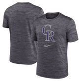 Colorado Rockies Nike Logo Velocity Performance T-Shirt - Black T-shirts