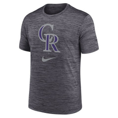 Colorado Rockies Nike Logo Velocity Performance T-Shirt - Black T-shirts