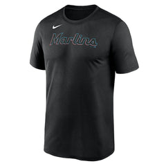 Miami Marlins Nike New Legend Wordmark Dri-FIT T-Shirt - Black T-shirts