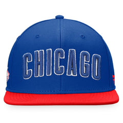 Chicago Cubs Fanatics Fundamental Two-Tone Fitted Hat - Royal/Red Hats