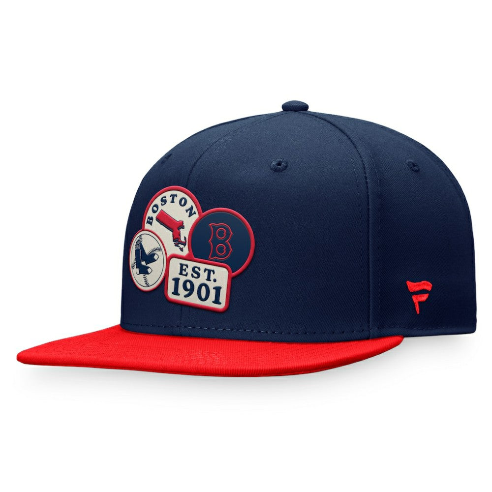 Boston Red Sox Fanatics Heritage Patch Fitted Hat - Navy Hats