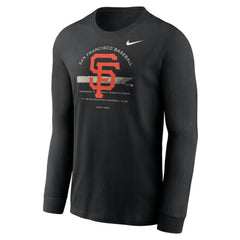 San Francisco Giants Nike Over Arch Performance Long Sleeve T-Shirt - Black T-shirts