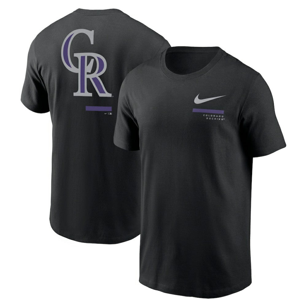 Colorado Rockies Nike Over the Shoulder T-Shirt - Black T-shirts