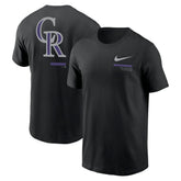 Colorado Rockies Nike Over the Shoulder T-Shirt - Black T-shirts