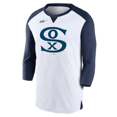 Chicago White Sox Nike Rewind 3/4-Sleeve T-Shirt - White/Navy T-shirts