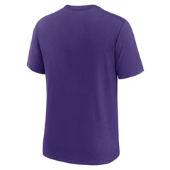 Tampa Bay Rays Nike Rewind Retro Tri-Blend T-Shirt - Purple T-shirts