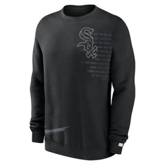Chicago White Sox Nike Statement Ball Game Fleece Pullover Sweatshirt - Black Pullover