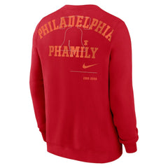 Philadelphia Phillies Nike Statement Ball Game Fleece Pullover Sweatshirt - Red Pullover
