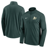 Athletics Nike Agility Pacer Performance Half-Zip Top - Green Tops