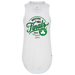 Boston Celtics Sportiqe Women's 2022 NBA Finals Janie Tri-Blend Tank Top White