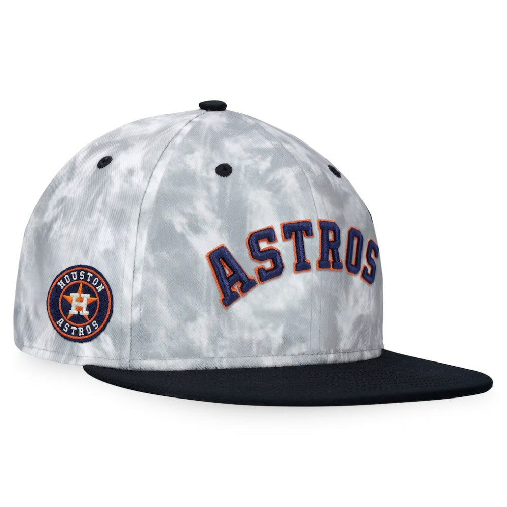 Houston Astros Fanatics Smoke Dye Fitted Hat - Black/White Hats