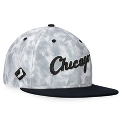 Chicago White Sox Fanatics Smoke Dye Fitted Hat - Black/White Hats