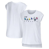 Dallas Cowboys WEAR by Erin Andrews Women's Greetings From Muscle T-Shirt White