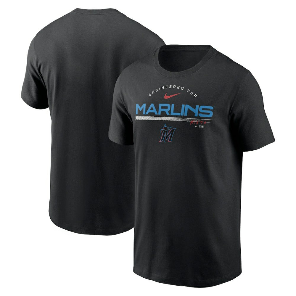 Miami Marlins Nike Team Engineered Performance T-Shirt - Black T-shirts
