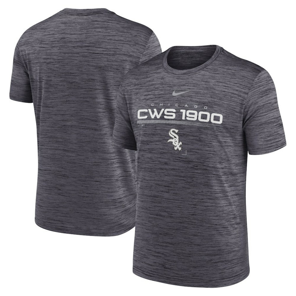 Chicago White Sox Nike Wordmark Velocity Performance T-Shirt - Black T-shirts