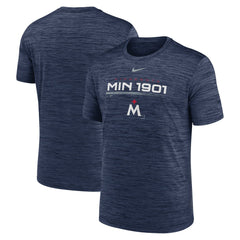 Minnesota Twins Nike Wordmark Velocity Performance T-Shirt - Navy T-shirts