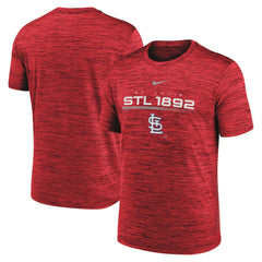 St. Louis Cardinals Nike Wordmark Velocity Performance T-Shirt - Red T-shirts