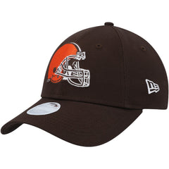 Cleveland Browns New Era Women's Simple 9FORTY Adjustable Hat Brown