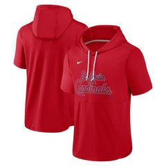 St. Louis Cardinals Nike Springer Short Sleeve Team Pullover Hoodie - Red Hoodies