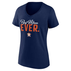 Houston Astros Fanatics Women's Mother's Day V-Neck T-Shirt - Navy T-shirts