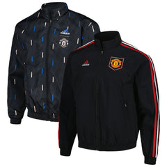 Manchester United 2022/23 On-Field Team Logo Anthem Reversible Full-Zip Jacket Black shop