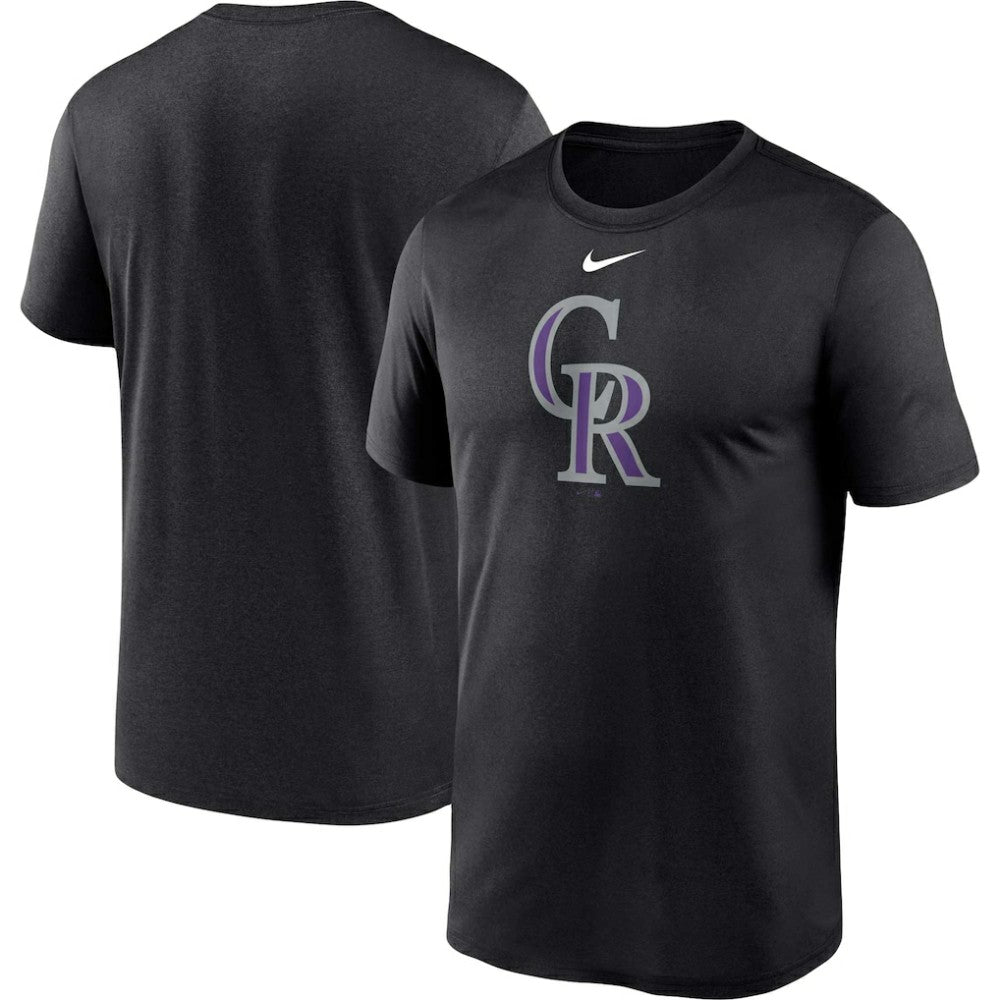 Colorado Rockies Nike Big & Tall Logo Legend Performance T-Shirt - Black T-shirts