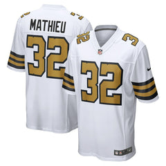 NFL Tyrann Mathieu New Orleans Saints Alternate Game Jersey - White