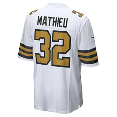 NFL Tyrann Mathieu New Orleans Saints Alternate Game Jersey - White