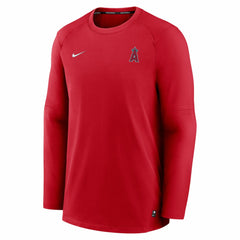 Los Angeles Angels Nike Authentic Collection Logo Performance Long Sleeve T-Shirt - Red T-shirts