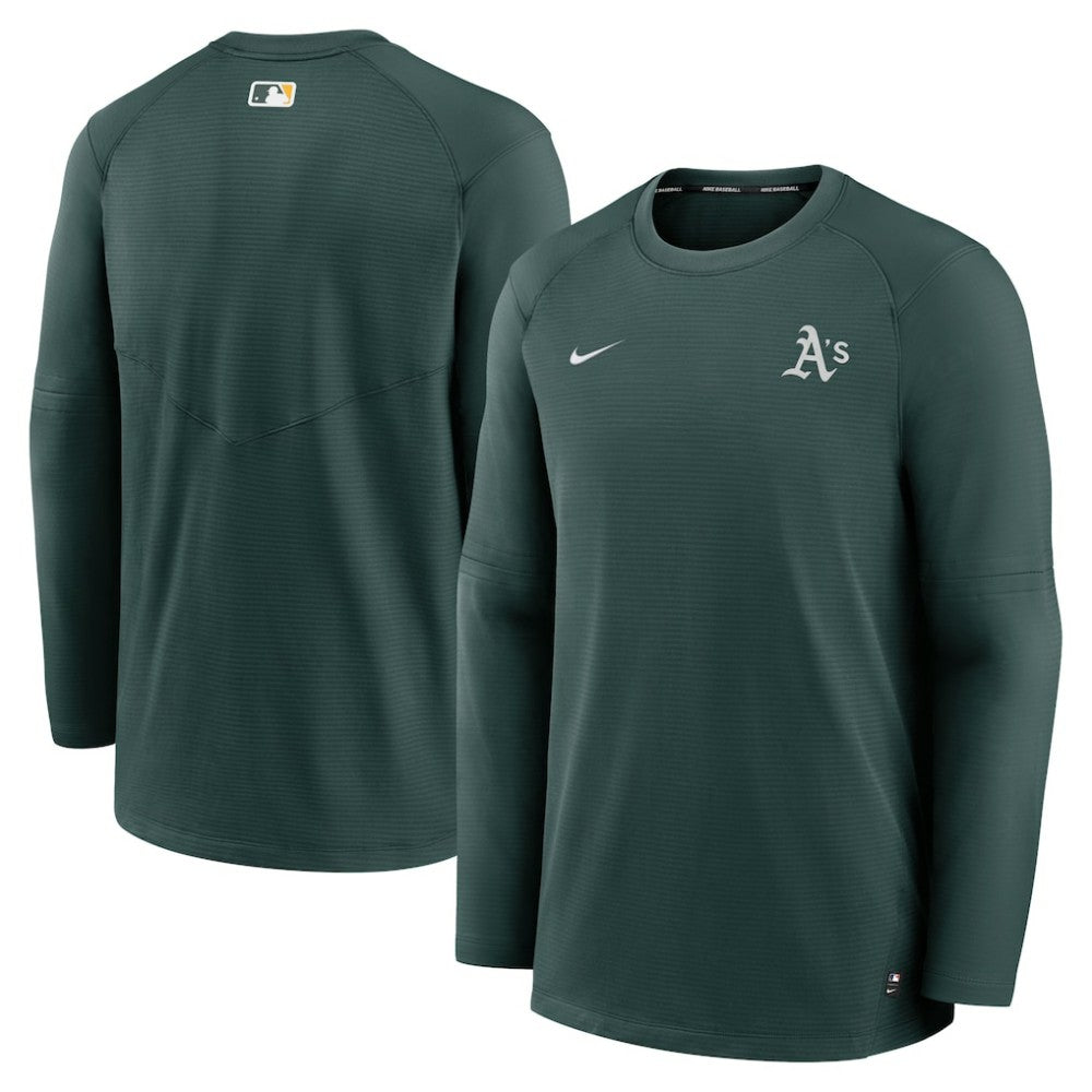 Athletics Nike Authentic Collection Logo Performance Long Sleeve T-Shirt - Green T-shirts