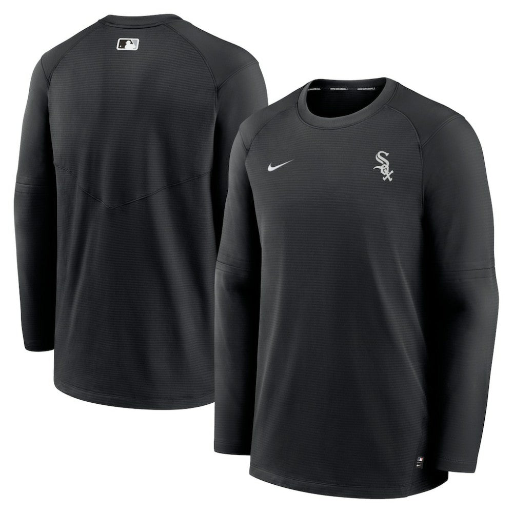 Chicago White Sox Nike Authentic Collection Logo Performance Long Sleeve T-Shirt - Black T-shirts