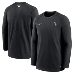 Chicago White Sox Nike Authentic Collection Logo Performance Long Sleeve T-Shirt - Black T-shirts