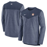 Houston Astros Nike Authentic Collection Game Time Performance Half-Zip Top - Navy Tops