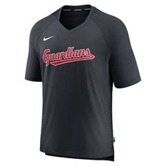 Cleveland Guardians Nike Authentic Collection Pregame Raglan Performance V-Neck T-Shirt - Navy T-shirts