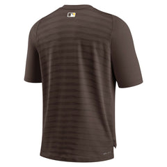 San Diego Padres Nike Authentic Collection Pregame Raglan Performance V-Neck T-Shirt - Brown T-shirts