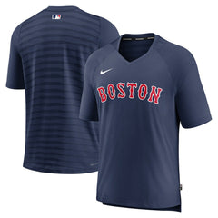Boston Red Sox Nike Authentic Collection Pregame Raglan Performance V-Neck T-Shirt - Navy T-shirts