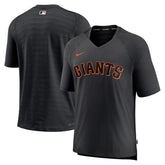 San Francisco Giants Nike Authentic Collection Pregame Raglan Performance V-Neck T-Shirt - Black T-shirts