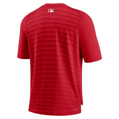 Washington Nationals Nike Authentic Collection Pregame Raglan Performance V-Neck T-Shirt - Red T-shirts