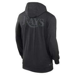 Tampa Bay Rays Nike Authentic Collection Travel Performance Lightweight Full-Zip Hoodie - Black Hoodies