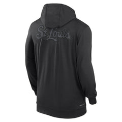 St. Louis Cardinals Nike Authentic Collection Travel Performance Lightweight Full-Zip Hoodie - Black Hoodies