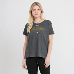 San Diego Padres Nike Women's Authentic Collection Early Work Tri-Blend T-Shirt - Heather Charcoal T-shirts