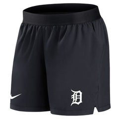 Detroit Tigers Nike Women's Authentic Collection Team Performance Shorts - Navy Shorts