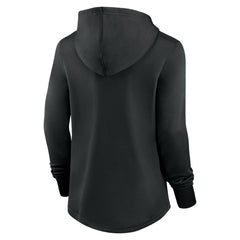 Miami Marlins Nike Women's Authentic Collection Pregame Performance Pullover Hoodie - Black Hoodies