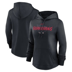 Cleveland Guardians Nike Women's Authentic Collection Pregame Performance Pullover Hoodie - Navy Hoodies